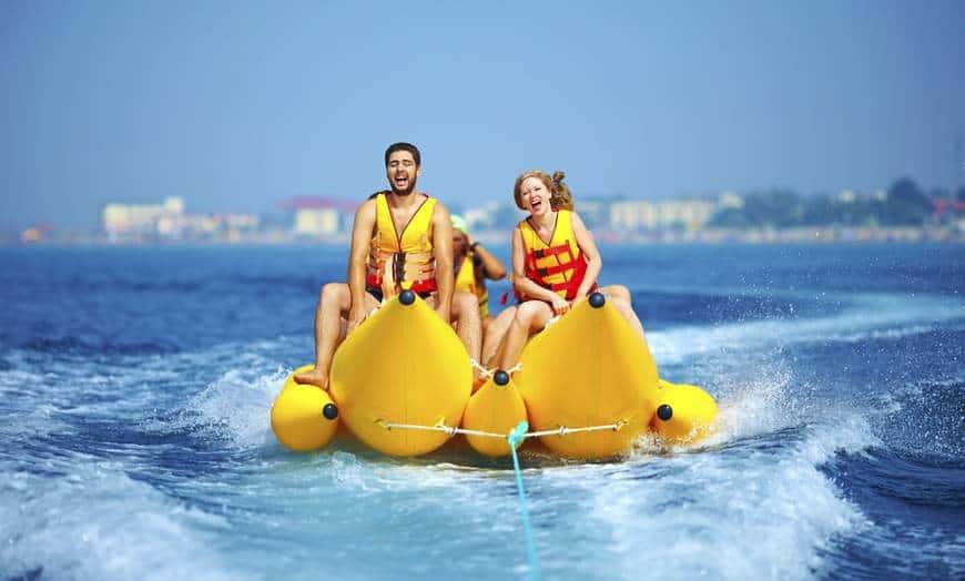 Have fun on a banana boat ride