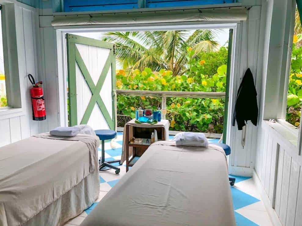 Couples massage at Castaway Cay