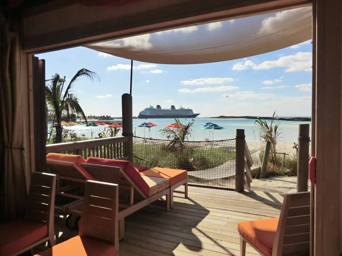 Rent a Cabana for the day at Castaway Cay