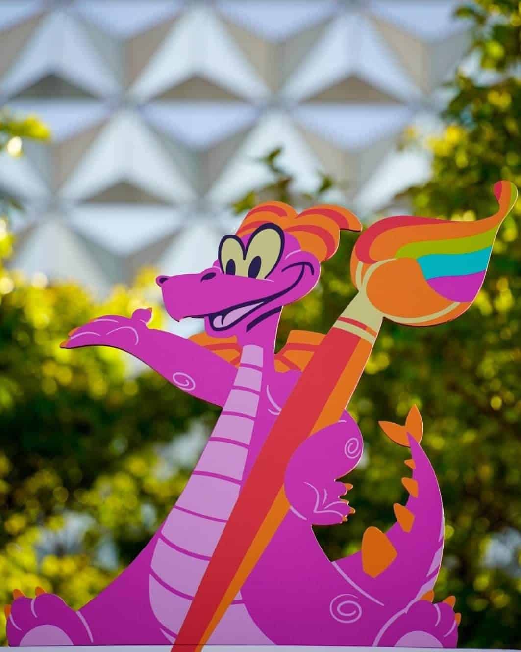 Figment is the mascot of the Festival of the Arts in EPCOT