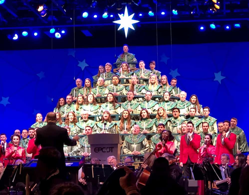 The Candlelight Processional offers one of the most popular Disney World dinner shows.