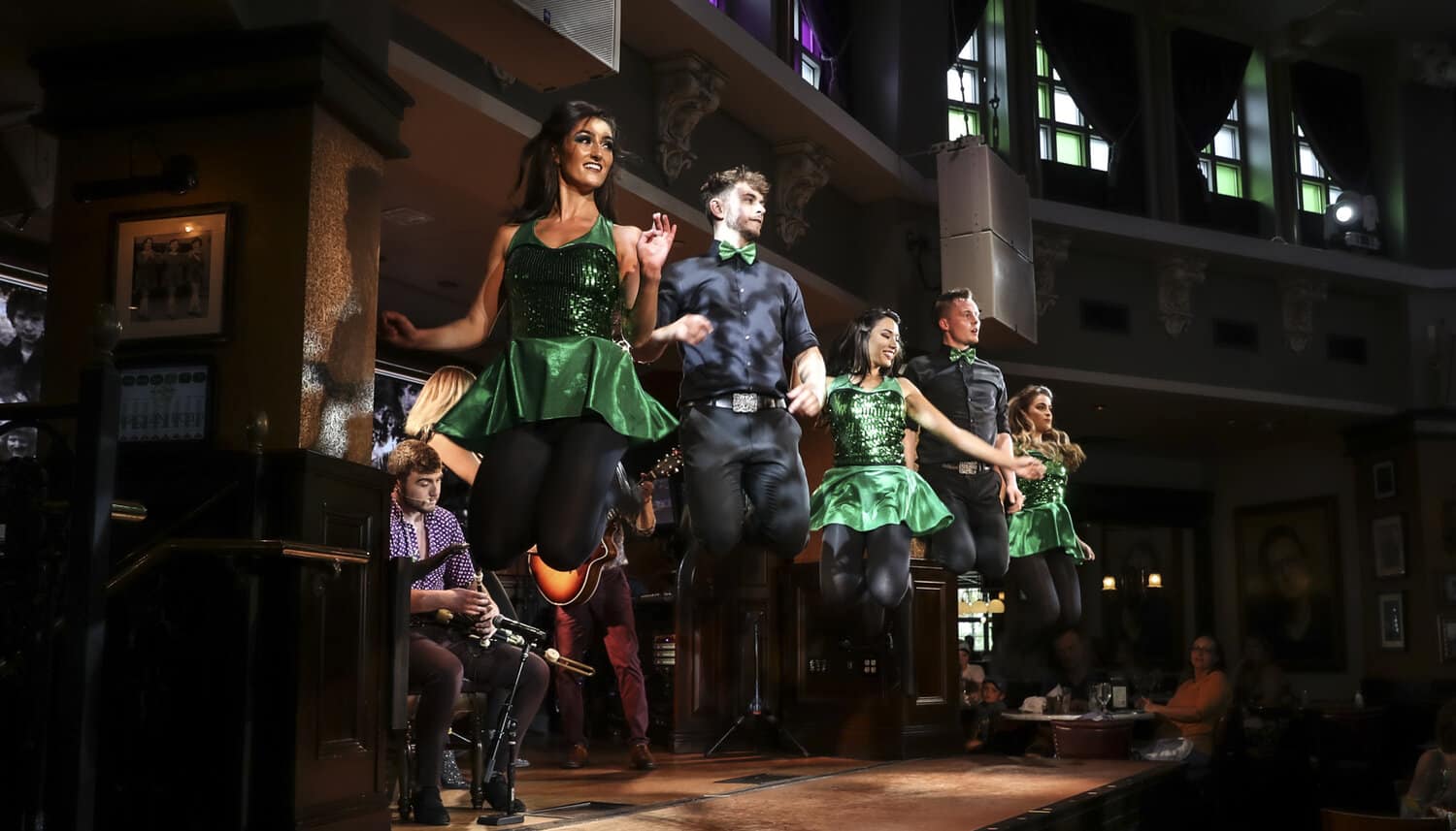 Irish dancers perform at Ragland Road in this fun Disney World dinner show.