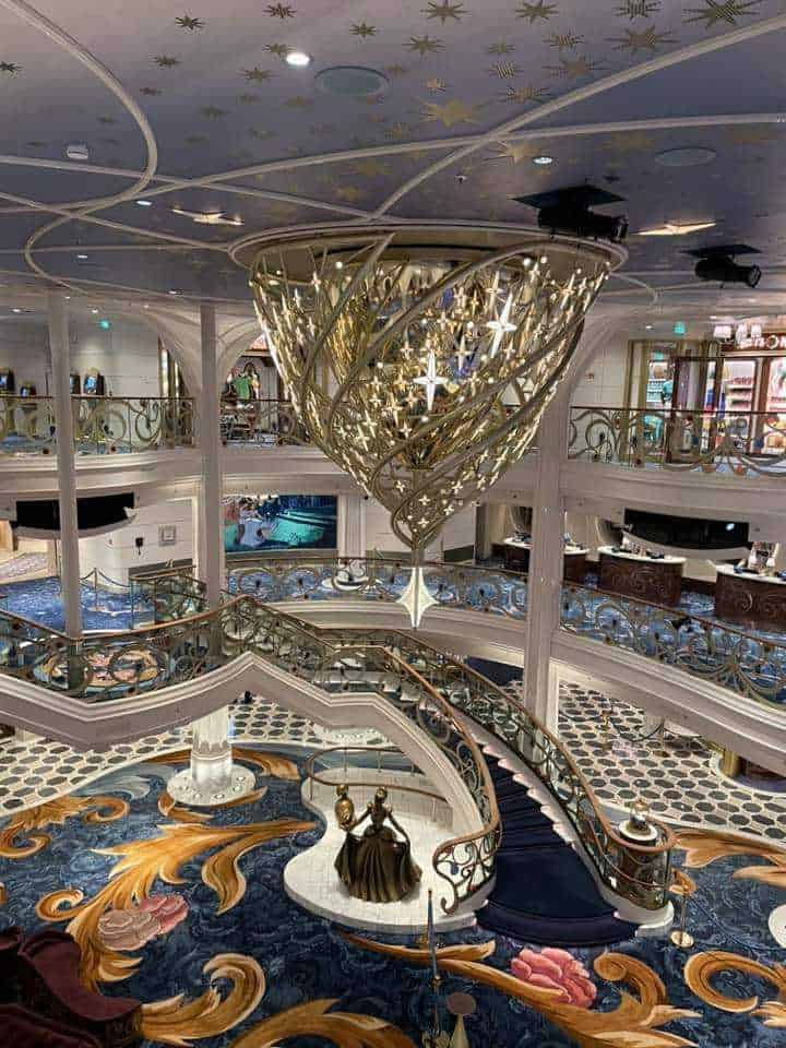 The Disney Wish foyer