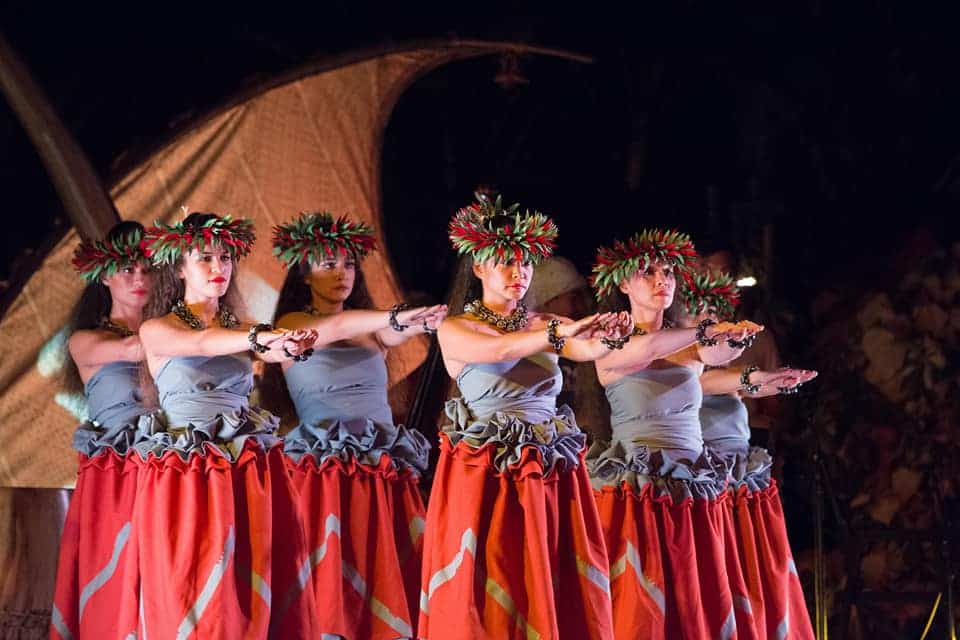 Experience an authentic Hawaiian luau while on your Aulani vacation.